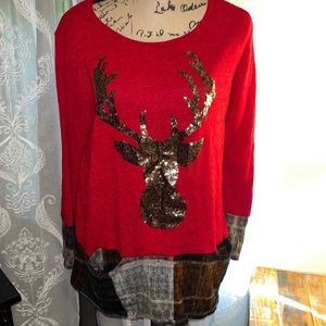 Tops 6 for $30  Now n Forever boutique Christmas sweater euc sz 2x
